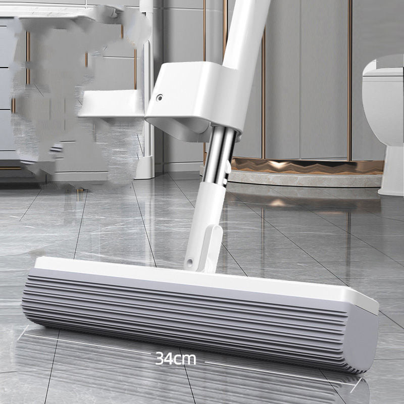 Household Hand-washing Roller Absorbing Water Squeezing Rubber Cotton Mop Head