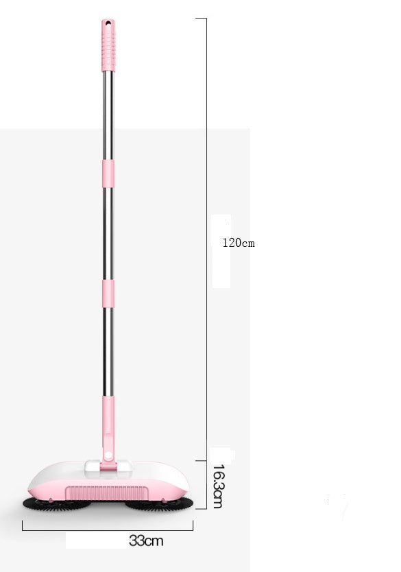 Hand Push Sweeper Household Broom Dustpan Mop Floor All-in-one Machine Gift Mop Sweeper.Free delivery