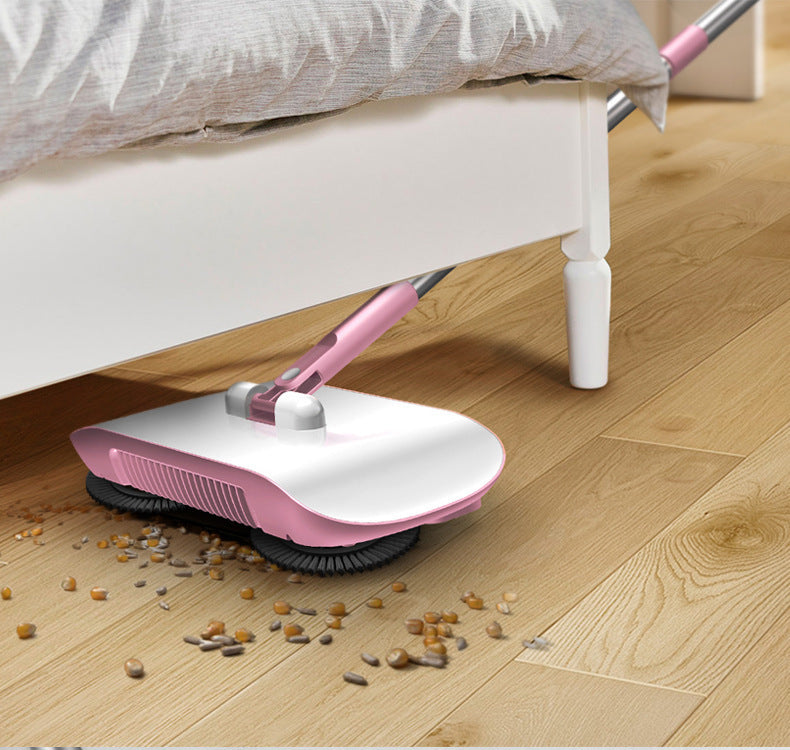 Hand Push Sweeper Household Broom Dustpan Mop Floor All-in-one Machine Gift Mop Sweeper.Free delivery
