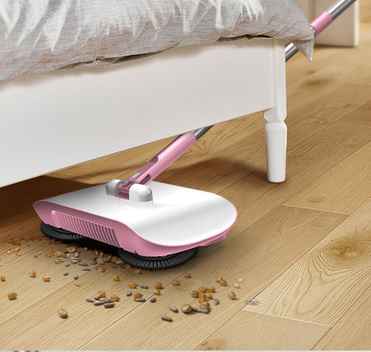 Hand Push Sweeper Household Broom Dustpan Mop Floor All-in-one Machine Gift Mop Sweeper.Free delivery