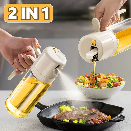 2 In 1 Oil Sprayer Bottle BBQ Cooking Oil Dispenser Olive Oil Pourers Sprayer Kitchen Baking Oil Mister Vinegar Bottle.                   
Fast and free delivery.
