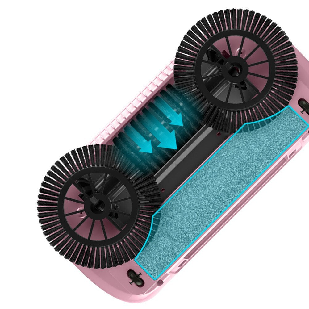 Hand Push Sweeper Household Broom Dustpan Mop Floor All-in-one Machine Gift Mop Sweeper.Free delivery