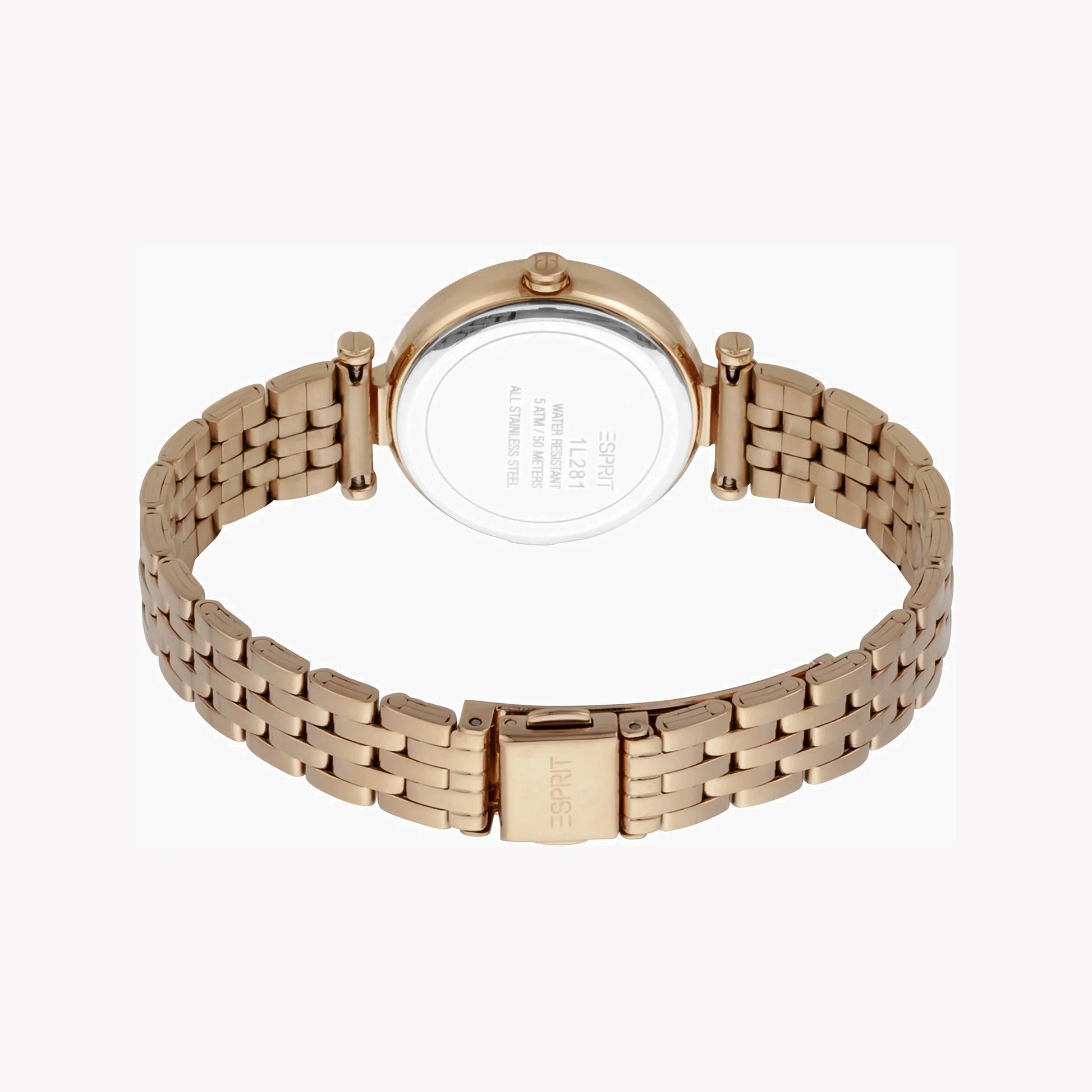 Esprit Women's Rose Gold Stainless Steel Watch, Round Case | Esm-12345-3