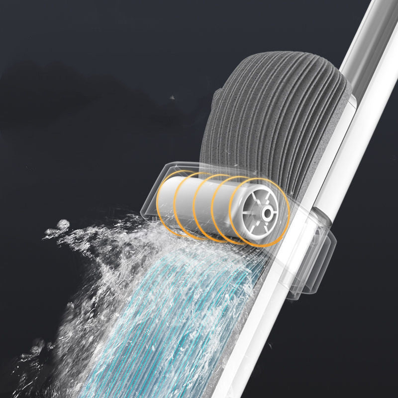 Household Hand-washing Roller Absorbing Water Squeezing Rubber Cotton Mop Head